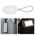thumbnail image 5 of Unique Bargains 1 Pc Oval Elastic Cord Luggage Tag for Travelling White Polyurethane, 5 of 5