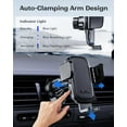 thumbnail image 2 of Car Phone Holder Wireless Charger, Auto Clamping Wireless Car Charger Mount 15W/10W/7.5W for Dashboard, Automatic Air Vent Windshield Mount for iPhone 15 14 13 12 11/Samsung/LG/Google Pixel, 2 of 6