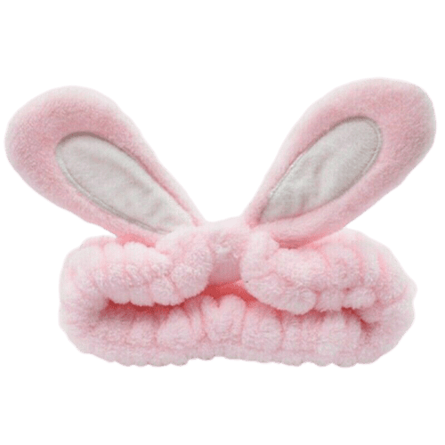 Women Bunny Ear Headband Makeup Face Wash Bath Spa Mask Soft Elastic ...
