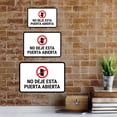 thumbnail image 3 of Classic Framed Plus No deje esta puerta abierta Door or Wall Sign | Spanish | Home Office Business Warning -Small, 3 of 6