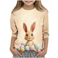 thumbnail image 1 of Vous Êtes Plus Qu'un T-Shirt de Test Imprimé Jour de Pâques Manches 3/4 pour Enfants, Blouse Unisexe Col Rond pour Garçons Filles, 1 of 7