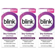 (3 pack) Blink-N-Clean Lens Drops for Any Soft Contact Lens, 0.5 FL OZ
