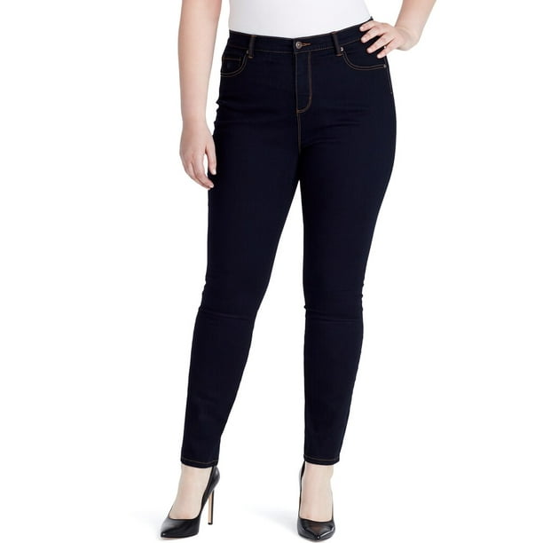Plus Size Gloria Vanderbilt Amanda High-Rise Skinny Jeans Rinse Noir ...