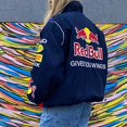 thumbnail image 5 of Women's Winter Baseball Jacket Retro Loose Racing Motorcycle Clothing Jacket For Party Vacation Wear-, 5 of 5
