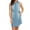 Light Wash, variant on Elsie & Zoey Tamar XL Light Wash Denim Sleeveless Shirt Duster Dress for Women