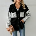thumbnail image 1 of Women's Fashion Color Lapel Look Slimmer Sleeve Denim Jacket, 1 of 7
