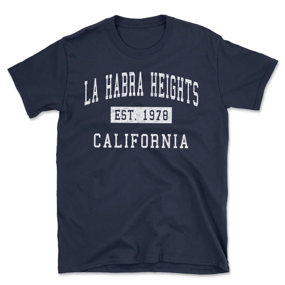 La Habra Heights California Classic Established Men's Cotton T-Shirt