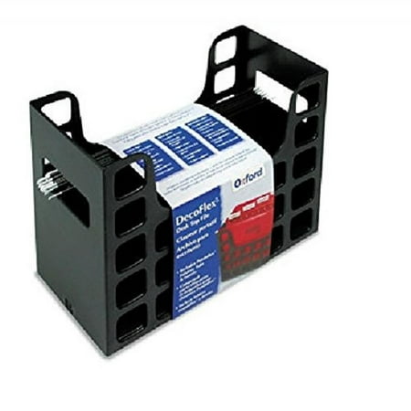 Oxford Plastic Systems Oxford - DecoFlex Letter Size Desktop Hanging File, Plastic, 12-1/4 x 6 x 9-1/2 - Black ()