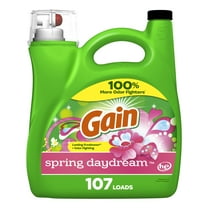 Gain Liquid Laundry Detergent, Spring Daydream Scent, 154 fl oz, 107 Loads