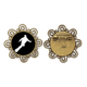 thumbnail image 1 of Skate Sport Negro silueta Broche de flores, regalo de joyería para mujeres y niñas Unbranded M, 1 of 3
