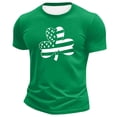 thumbnail image 4 of YANGXINX Men's St. Patrick's Day T Shirts 2026 Shamrock Graphic Print Short Sleeve Crewneck Tops Holiday Casual Stretch Classic Fit Pullover Tees, 4 of 4