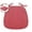 Pink, variant on D-Shaped Chair Cushions, 1.1" Thick Dining Chair Pads with Ties and Removable, Machine-Washable Cover, 17" x 16"