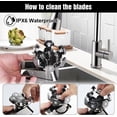thumbnail image 4 of Obacre  7D Head Shavers for Bald Men, Waterproof Wet or Dry Electric Razor for Men/Women, 5-in-1 Detachable Head Shaver, Grooming Kit, LED Display/Type-C Charge, Travel-Friendly, Portable-Steel Gray, 4 of 7
