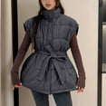 thumbnail image 6 of Wowcloth Women's Casual Solid Color Sleeveless Quilted Vest - Lightweight Padded Coat for Winter Layering & Daily Casual Wear, 6 of 9