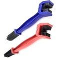 thumbnail image 2 of Dos herramientas de limpieza de cadenas de motocicletas y bicicletas, limpiador de cadenas, cepillo para bielas, herramientas de limpieza para mantenimiento de bicicletas de montaña, azul y rojo, 2 of 4