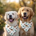 thumbnail image 2 of Dog Bandana 2 Pack,Brown and Teal Dinosaur Pattern Bandanas for Dogs,Cat Bandana,Small/ Large Dog Bandana 2 Size,Dog Bandanas, 2 of 6