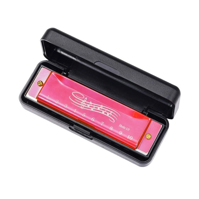 Beginner Harmonica, 10 Hole 20 Tone Musical Instrument for Music Education And Beginners, Portable Harmonica with Accurate Tones, Durable And Safe for Learning And Practice