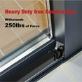 thumbnail image 6 of SecurityMan Adjustable Window Bar, Heavy-Duty Iron Lock for Horizontal or Vertical Use, Childproof, 14.25"–37",  Black, 6 of 10
