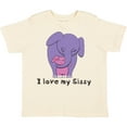 thumbnail image 3 of Inktastic I Love My Sissy Elephant Purple Pink Boys or Girls Toddler T-Shirt, 3 of 5