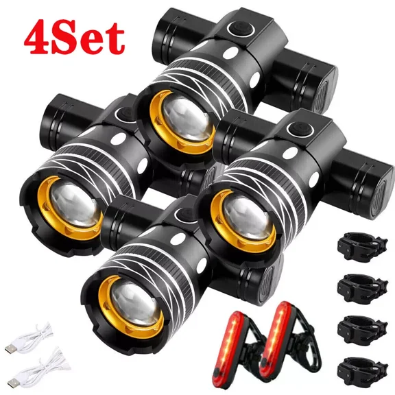 30000 Lumens Bike Light 10000mah Usb Rechargeable Battery Led Bicycle Light Headlight Mtb Waterproof Flashlight Front Lamp