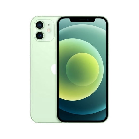 Restored Straight Talk Apple iPhone 12, 64GB, Green- Prepaid Smartphone - (Refurbished)