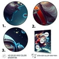 thumbnail image 3 of Designart Cool Santa In Space Canvas Wall Art, 3 of 5