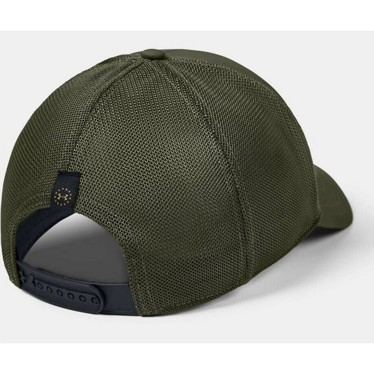 Under Armour Men's UA Freedom Trucker Hat 1351640-390 Marine OD Green OSFA  