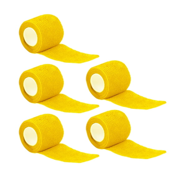 5 Pcs Self-Adherent Tape Elastic Cohesive Bandage Non-Woven Bandage First Aids Tape for Sports Wrist Ankle Fitness