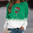 thumbnail image 1 of Pntutb Navidad moda mujer Casual manga larga cuello redondo impreso señoras sudadera tops Pntutb Pntutb-4643, 1 of 5