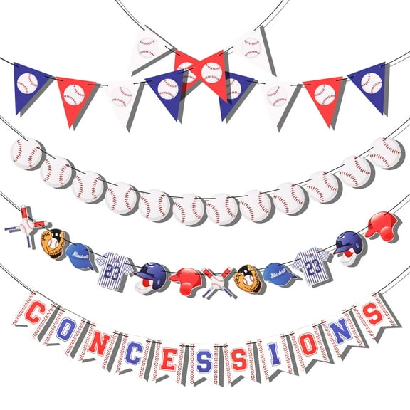 Baseball Happy Birthday Banner, Birthday Party KKS1 Decorations Themed Party Supplies Decorations Baseball Birthday Banner for Party Decorations Birthday