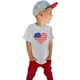 thumbnail image 1 of Gibobby Camisa Moda Niños Camiseta de manga corta con estampado de letras del Día de la independencia de verano para niños pequeños y niñas(Gris, 3-4 Años), 1 of 5