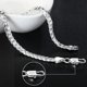 thumbnail image 3 of Pulsera sólida de cadena lateral con hebilla bonita de Plata de Ley 925 para mujeres y hombres, abalorio para regalo de fiesta, joyería de moda para boda, 3 of 5