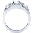 thumbnail image 2 of Pompeii 1 3/8ct Princess Cut Diamond 3-Stone Ring White Gold Lab Grown (FG,VS2-SI1), 2 of 4