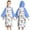 Sky Blue, variant on Youmylove Fashion Tops Girl's Jacket Children's Quick Drying Bathrobe Girls Swimming Absorbent Towel Hooded Beach Bath Towel Stylish Versatile Outwear Coat