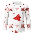 thumbnail image 3 of Mens Christmas Fall Tops Graphic Long Sleeve Christmas Letter Print Men Fall Clothes,Hot Pink,XL, 3 of 5