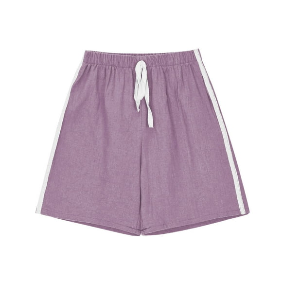 Biker Shorts for Girls on Clearance Toddler Boys Girls Summer Cotton Running Athletic Shorts Kids Summer Casual Fashion Soccer Short Pants New Purple 5 Years
