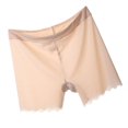 thumbnail image 4 of Calzoncillos de mujer de seda de hielo, bragas de talla grande, calzoncillos tipo bóxer de seguridad transpirables, lencería, ropa interior, albaricoque, 3XL Vogacara AP001217-03B, 4 of 7