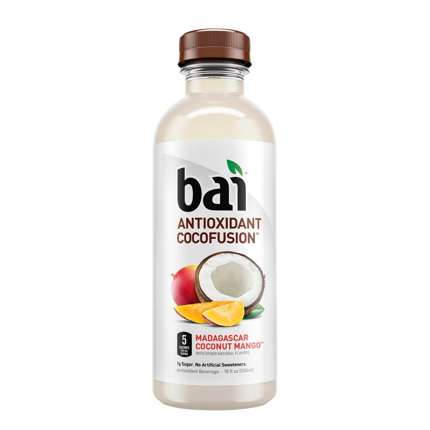 Bai Coconut Flavored Water, Madagascar Coconut Mango, Antioxidant