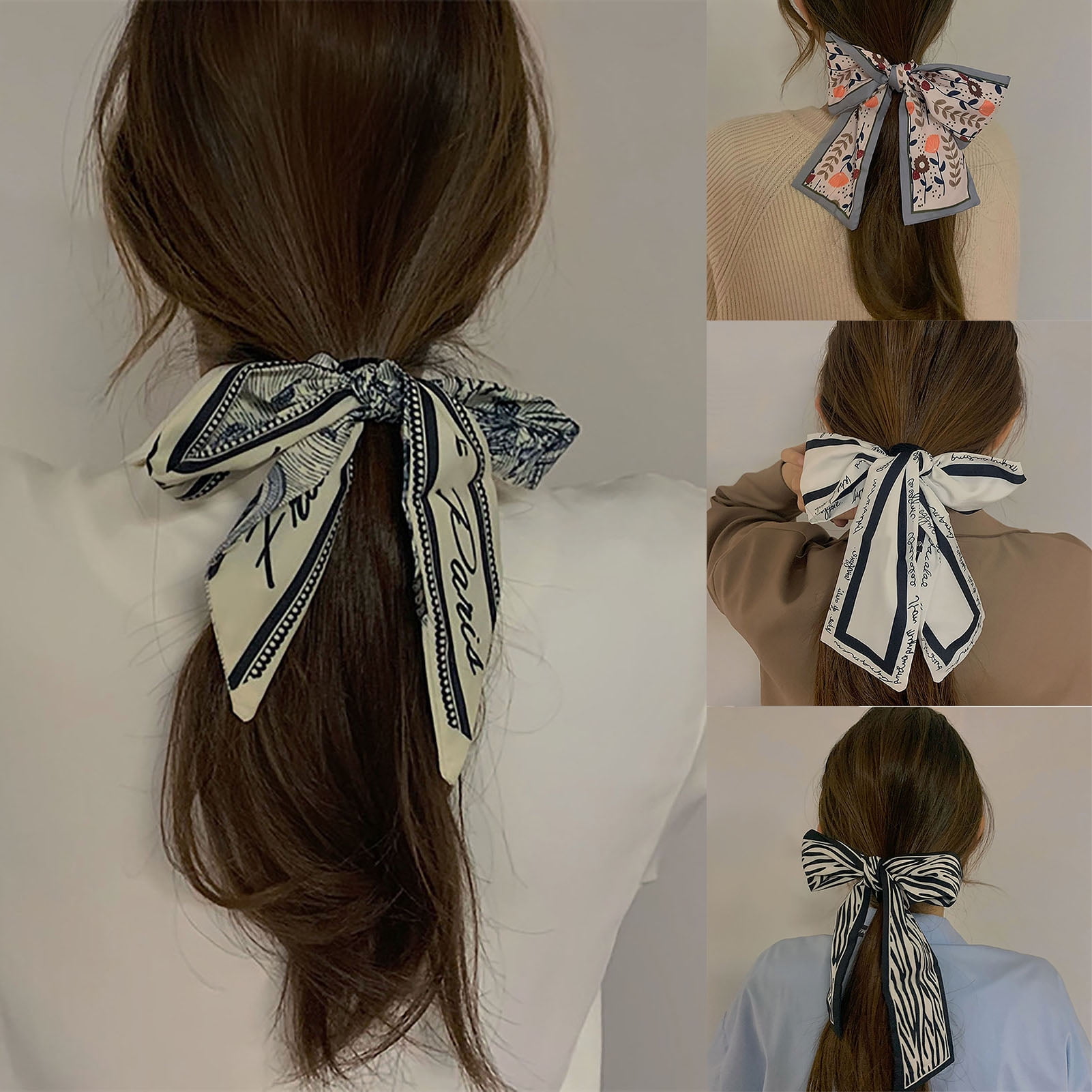 Kaesi Fashion Printing Thin Hair Ribbon Simple Long Hair Band Hair  Accessories 