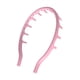 thumbnail image 2 of Diadema de silicona suave con forma de peine, ligera y flexible, ideal como regalo para fiestas. Rosa, 2 of 9