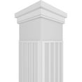 thumbnail image 4 of Ekena Millwork 10"W x 9'H Craftsman Classic Square Non-Tapered Zion Fretwork Column w/ Prairie Capital & Prairie Base, 4 of 8