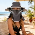 thumbnail image 6 of Nkmbld Solar Fan Hat with Neck Flap, Wide Brim Sun Hat with 2 Removable Usb Solar Charging Fans, Outdoor Hiking Camping Fishing Cap for Men Women, 6 of 8
