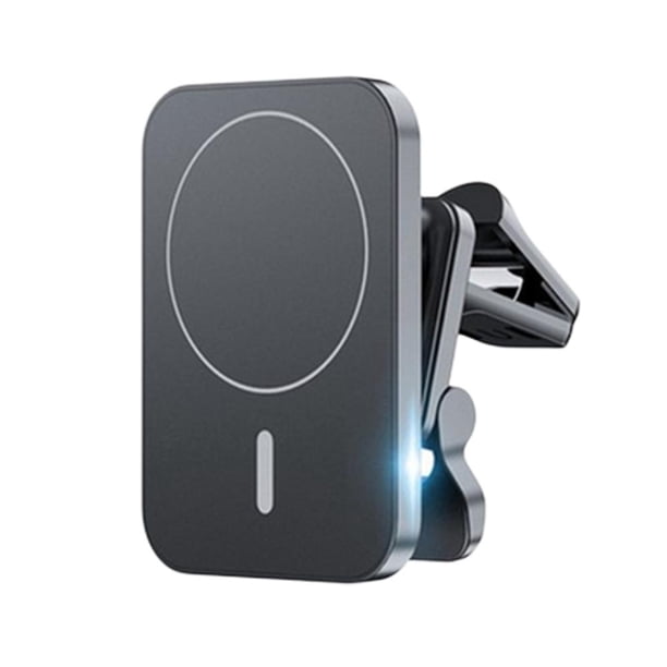 Cargador inalámbrico magnético para coche, rápido, para iPhone 12, 13, 14 Pro, 15W, carga negra