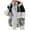 Grey, variant on Meichang Winter Coats for Women Casual Fuzzy Fleece Jackets Warm Soft Outdoor Thick Zip Up Hoodies Overcoats Loose Fit Plus Size Color Block Sherpa Jackets