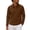 Brown, variant on FchengtaiS Men's Long Sleeve Golf Shirts 3-Button Turndown Collar T-Shirts Fall Winter Casual Athletic Workout Tops