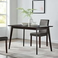 thumbnail image 3 of Modway Oracle 47" Rectangle Modern Wood Dining Table in Cappuccino, 3 of 6