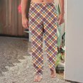 thumbnail image 2 of Stamzod Mens Pajama Pants Cotton Stripe Soft Comfy Sleep Lounge Pants Elastic Waist Loose Fit Tapered Pj Bottoms on Clearance, 2 of 6