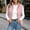 Pink, variant on Women's Stand Collar Zip Up Puffer Vest Sleeveless Lightweight Quilted Gilet with Pockets Casual Outerwear for Fall Winter