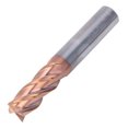 thumbnail image 3 of Fresa de extremo 55HRC, fresa de 4 flautas con revestimiento nanométrico de bronce, 12x3Cx12Dx75L (1 unidad), 3 of 8