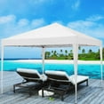 thumbnail image 4 of COBIZI Canopy 10x10 Pop Up Canopy Waterproof Canopy Tent Straight Leg Pop Up Tent with 4 Sidewalls Outdoor Commercial Instant Shelter Canopy Tent for Party Camping Beach,White, 4 of 8